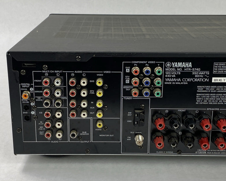 Yamaha HTR-5740 Natural Sound AV Receiver No Remote