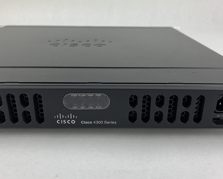 Cisco ISR4331/K9 Router Tested Reset W/ Rack Ears and NO Licenses