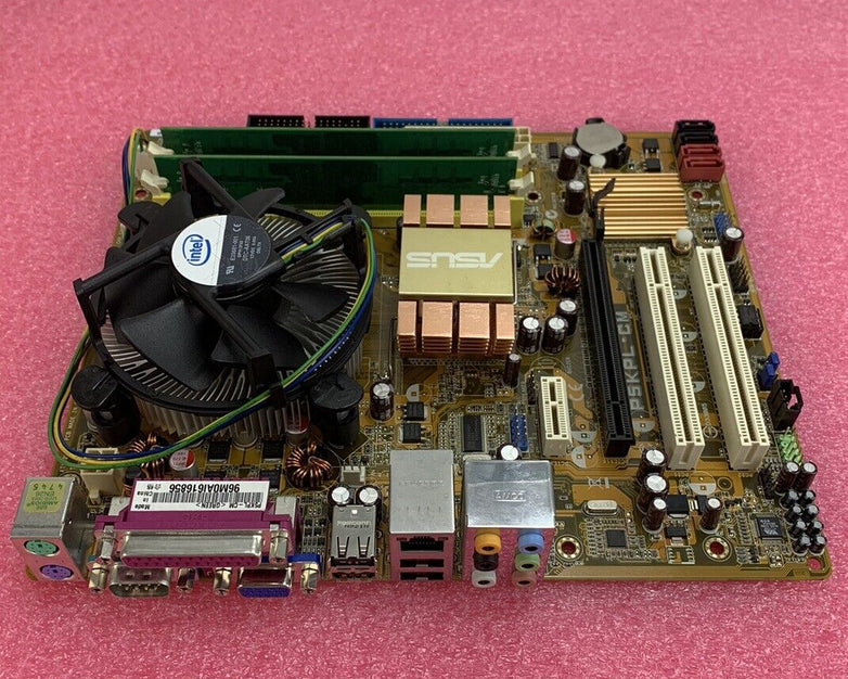 ASUS PSKPL-CM Motherboard Intel Pentium Dual-Core E5300 2.6GHz 2GB RAM w/Shield