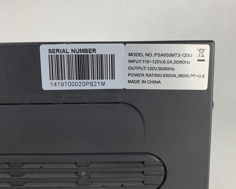 Emerson Network Power Liebert PSA PSA650MT3-120U Battery Backup Tested No Batt