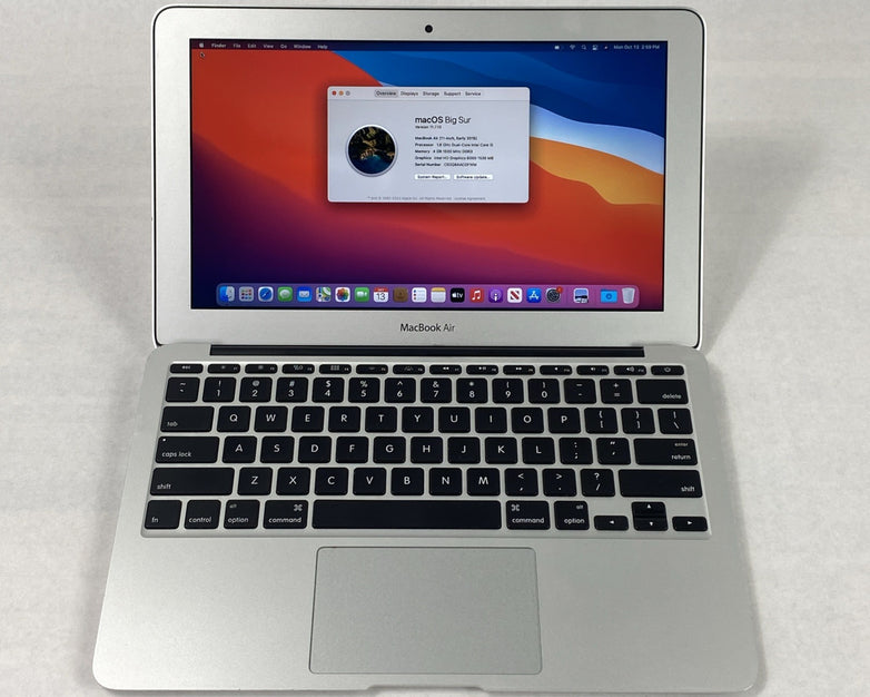 Apple MacBook Air A1465 2015 11" 1.6Ghz i5 4GB RAM 120GB SSD os11.7.1 706 Cycles