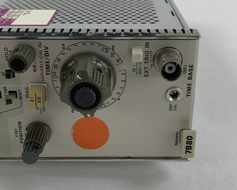 Tektronix 7B80 Oscilloscope Plug-In Time Base Power Tested