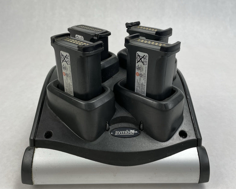 Symbol SAC9000-4000R Charging Cradle and 4 Batteries Untested