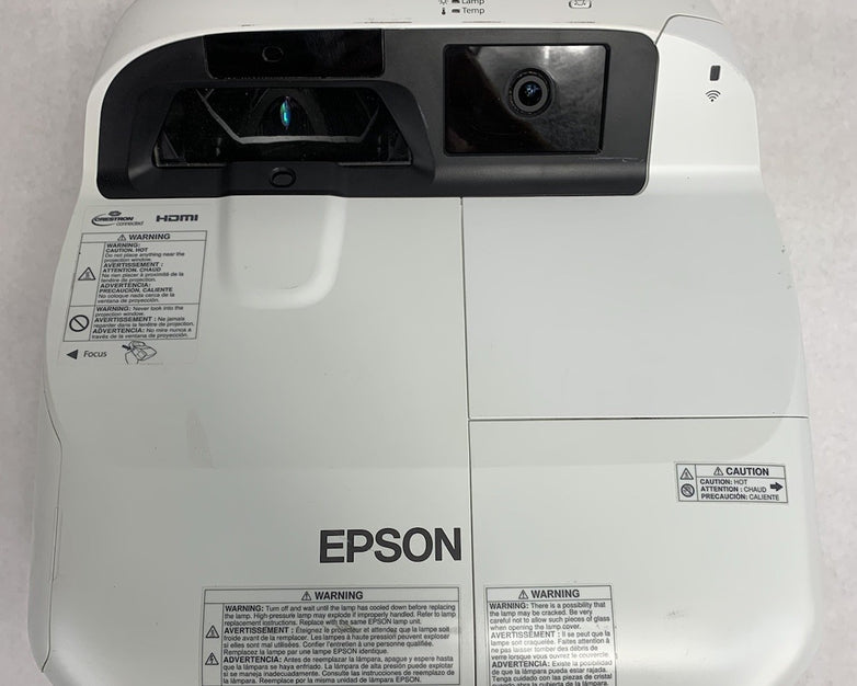 Epson H600A BrightLink 585Wi LCD Projector 947 Lamp Hours