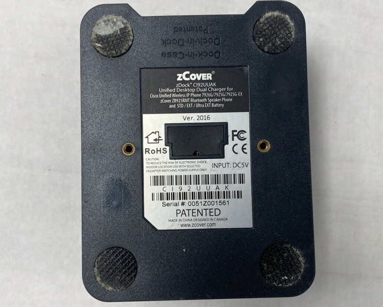 Lot of 3 zCover zDock CI92UUAK Desktop Dual Charger No Power Supply Untested