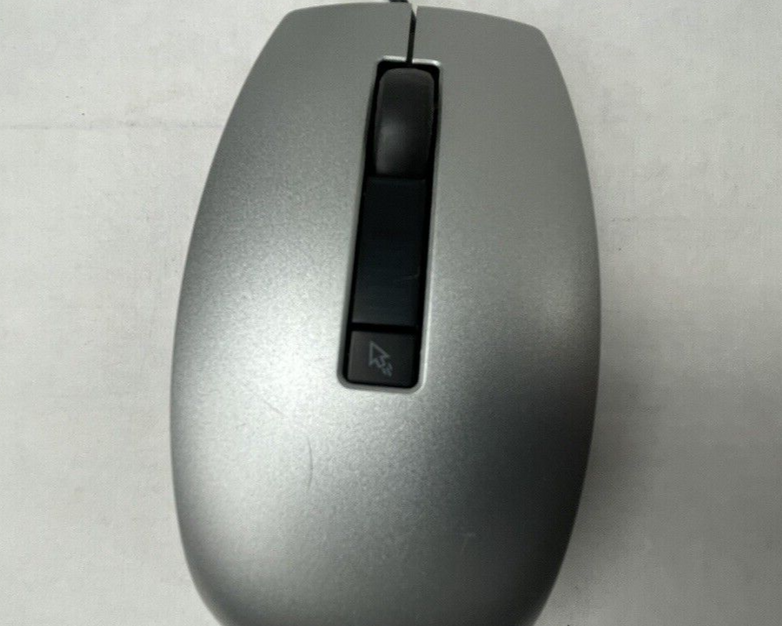 Dell M-UAV-DEL8 Silver USB Optical Scroll Mouse with 6 Buttons 4K93W Lot of 4