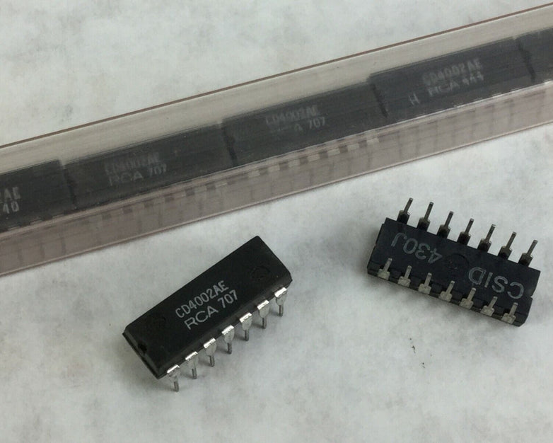 Genuine RCA CD4002AE Integrated Circuit 14 Pin Dip Lot of 10