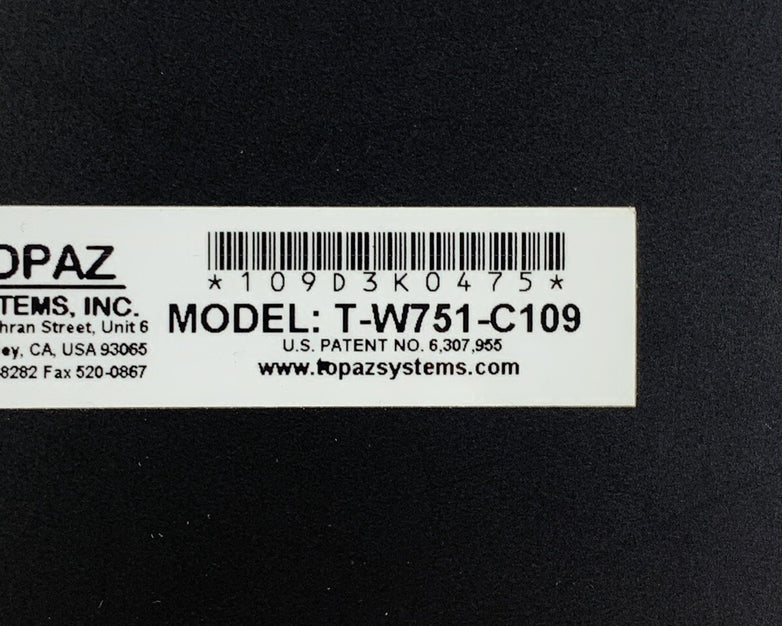 Topaz T-W751-C109 Signature Pad Untested