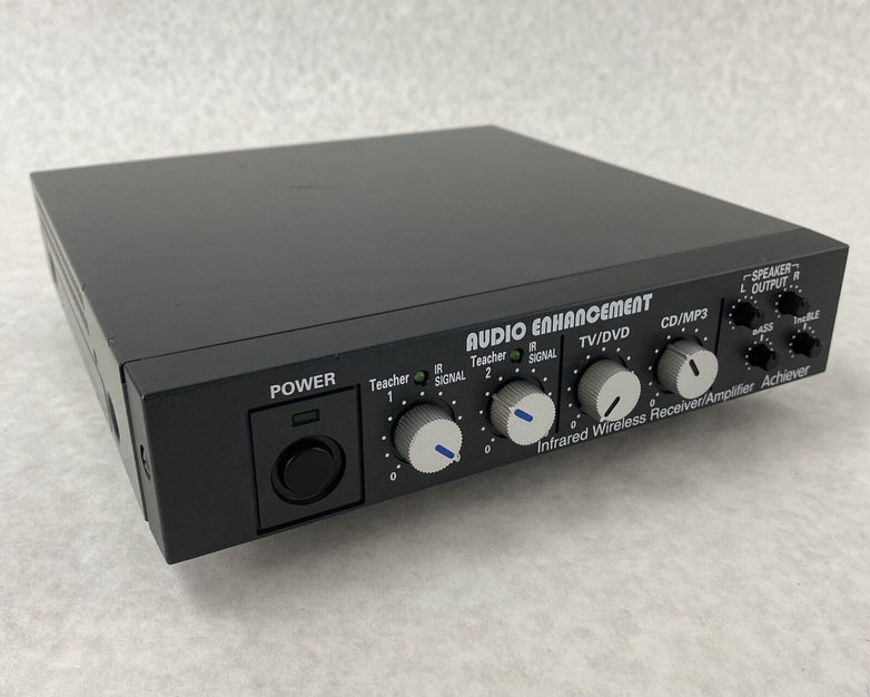 Audio Enhancement CAE-20W Infrared Wireless Receiver Amplifier Achiever - Tested