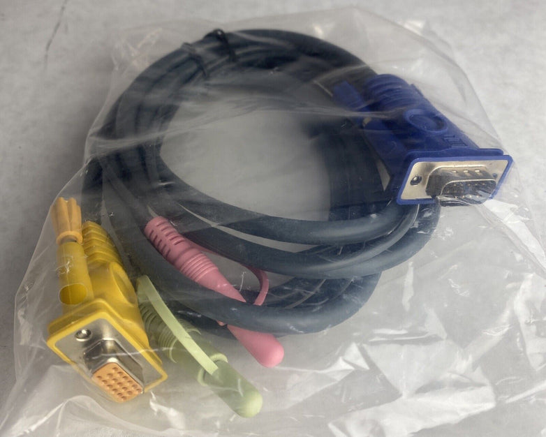KVM Switch Cable (VGA) to VGA + Speaker + Microphone