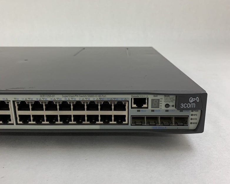 3Com 3CR17251-91 Switch 5500G-EI 48 Port Network Managed Switch Tested