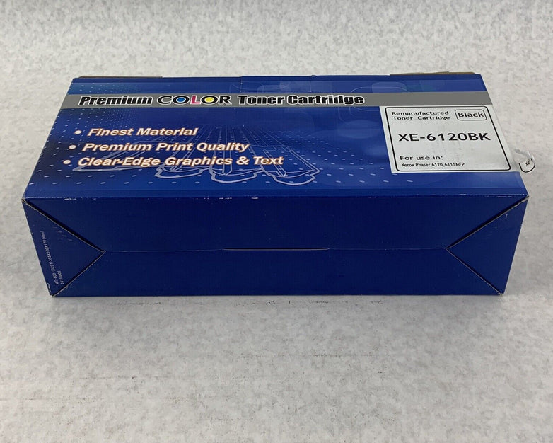 Premium COLOR XE-6120BK Toner Cartridge for Xerox Phaser 6120 6115 MFP