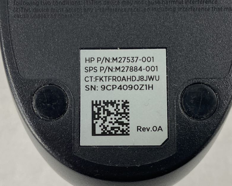 HP SM-2022 TPA-P001M USB Wired Mouse Mixed Lot of 3