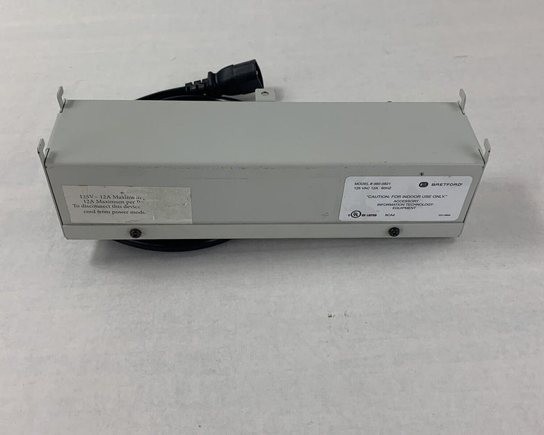 Bretford 060-0922 Power Strip 125 VAC 12A 60HZ 6 Outlet