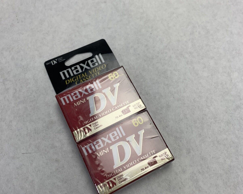 Lot of 2 Maxwell Digital Video Cassette
