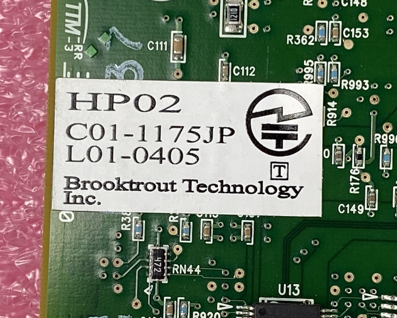 Brooktrout TR1034+P4H C01-1175JP-L01-0405 PCI Ethernet Fax Board