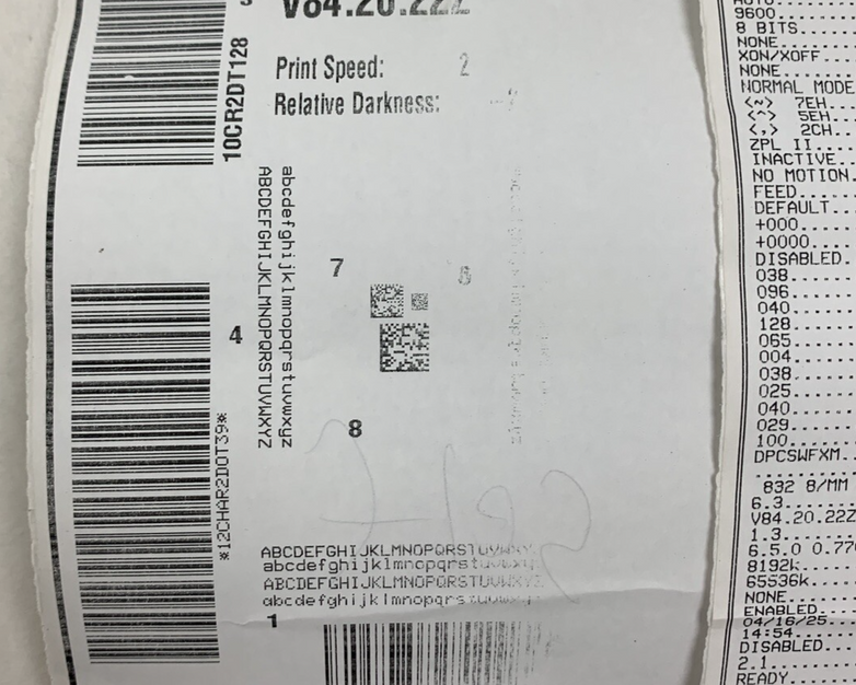 Zebra ZD420 Label Printer 203 DPi USB Network Tested and Prints Missing Spring