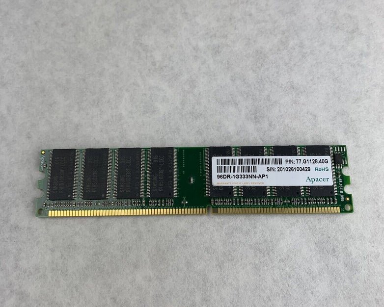 Apacer 77.G1128.40G Server Memory 96DR-1G333NN-AP1 (Lot of 2)