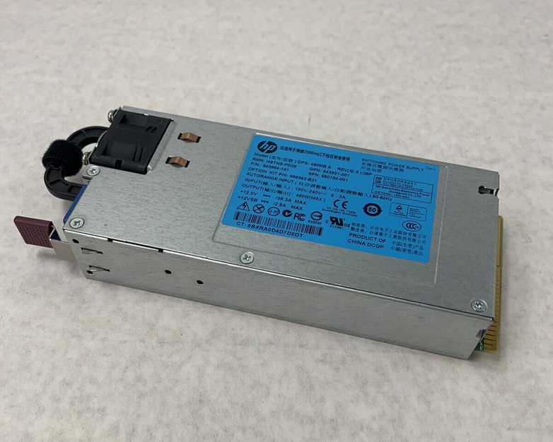 HP Switching Power Supply Model: HSTNS-PD28 100V-240V Output 460W Max