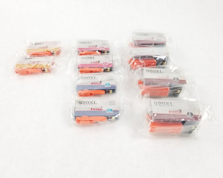 Fuzoo 2 Sets 920XL For OfficeJet 6000 6500 7000 7500 Plus 2 Black Cartridge