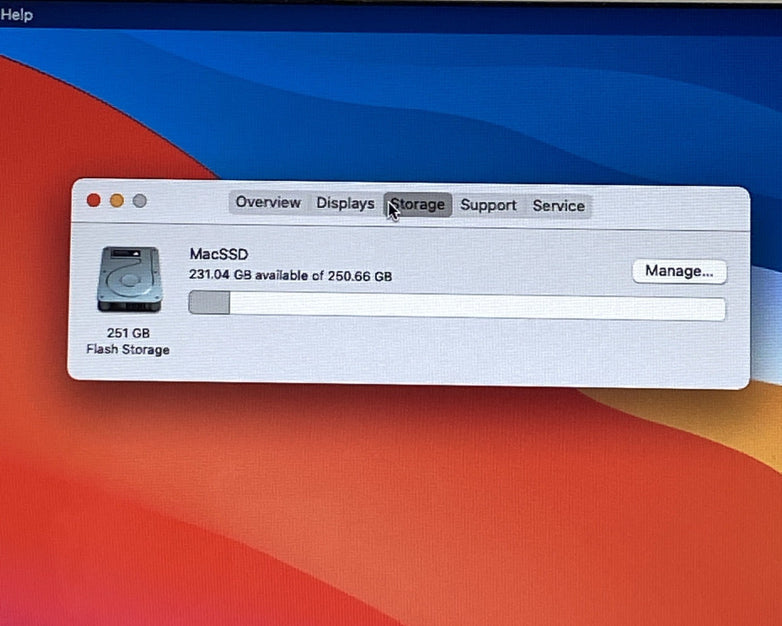 Apple MacBook Air A1466 2015 13" 1.6GHz i5 4GB RAM 256GB SSD os11.7.1 723 Cycles