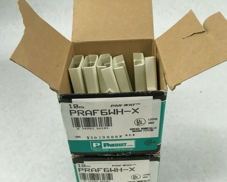 Panduit Pan-Way PRAF6WH-X Right Angle FIT PD6 (Lot of 18)