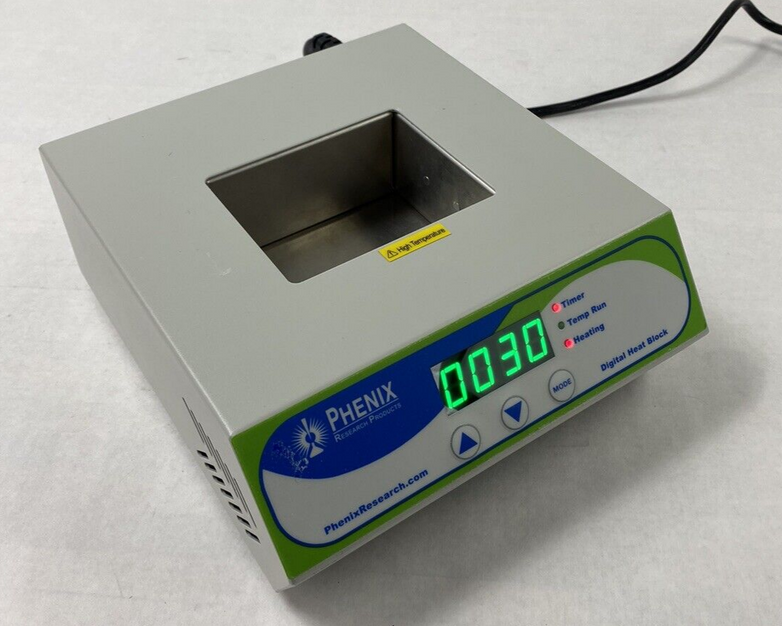 Phenix Research Model BSH1001 Digital Heat Block Dry Bath Power Tested