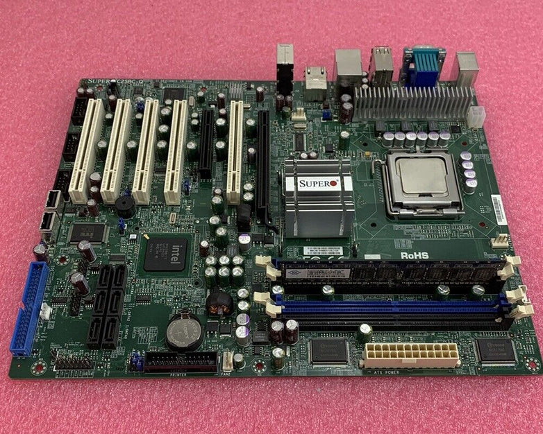 SuperMicro C25BC-Q Motherboard Intel Core 2 Quad 3GHz 512MB RAM w/Shield