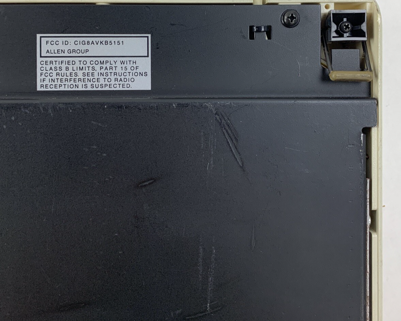 Allen Group 80-080 Terminal Keyboard CIG8AVKB5151 E03234051 0323451C Tested