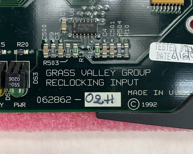 Grass Valley Group Digital Reclocking Input 068620-02H