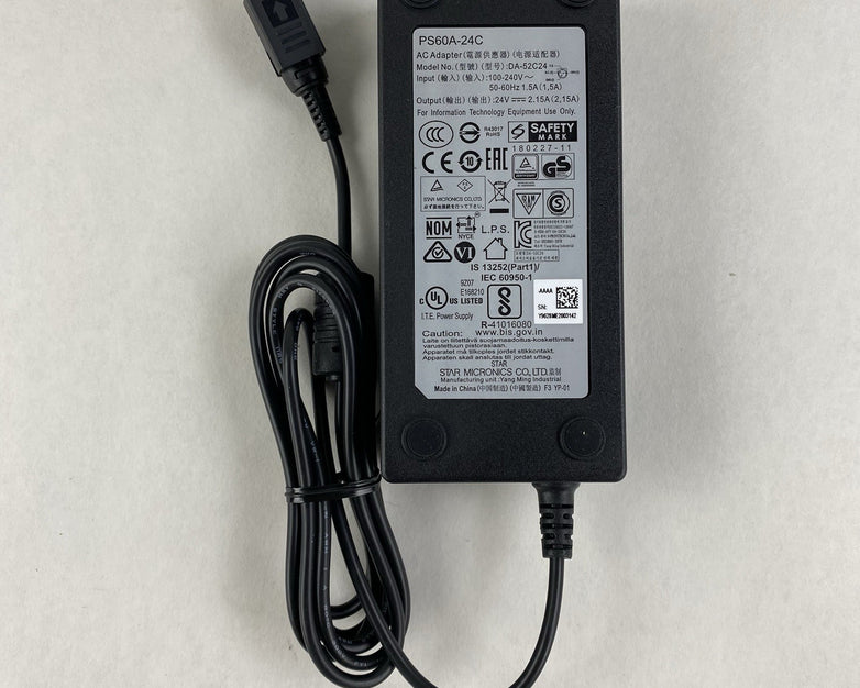 Star Micronics PS60A-24C 24V 2.15A AC Adapter (Lot of 15)