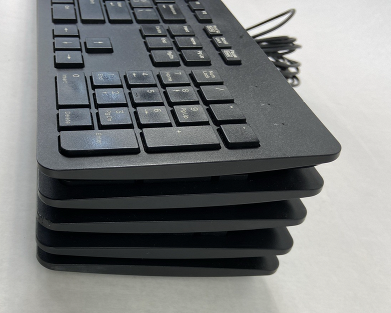Lot of 5 (Five) Hewlett Packard HP PH0U Black Wired USB