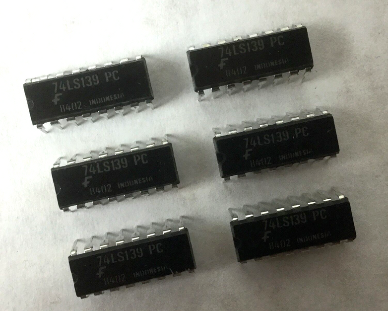 F 74LS139 PC, 16 Pin Dip (Lot of 6) NEW