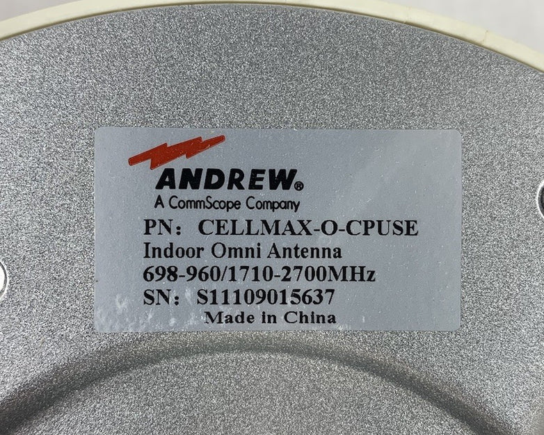 CommScope Andrew Cellmax-O-Cpuse 698-960 1710-2700MHz Yellowed Omni Antenna
