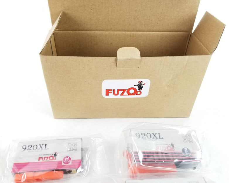 Fuzoo 2 Sets 920XL For OfficeJet 6000 6500 7000 7500 Plus 2 Black Cartridge