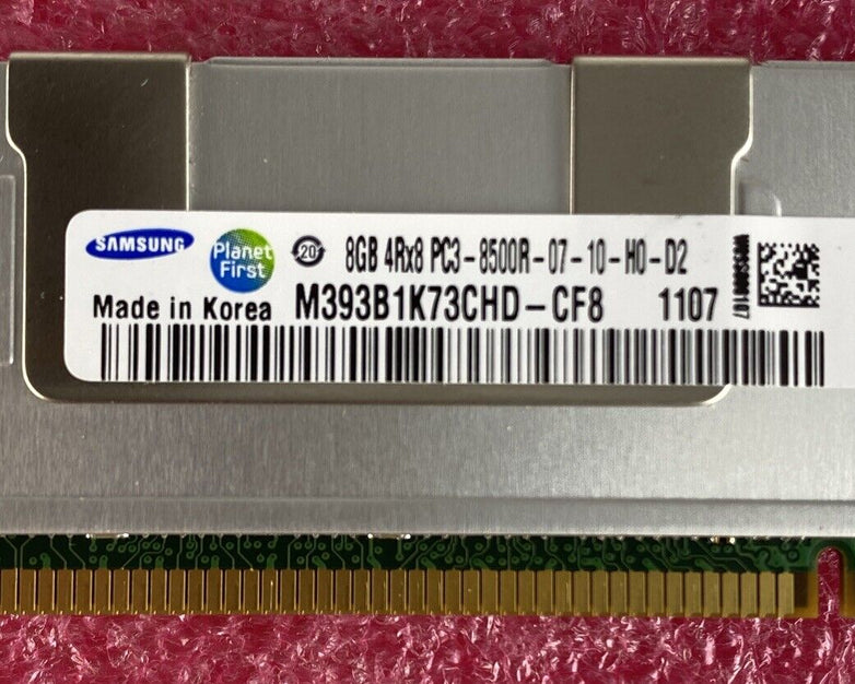 Samsung M393B1K73CHD-CF8 8GB PC3-8500 DDR3-1066MHz ECC Quad Rank Memory