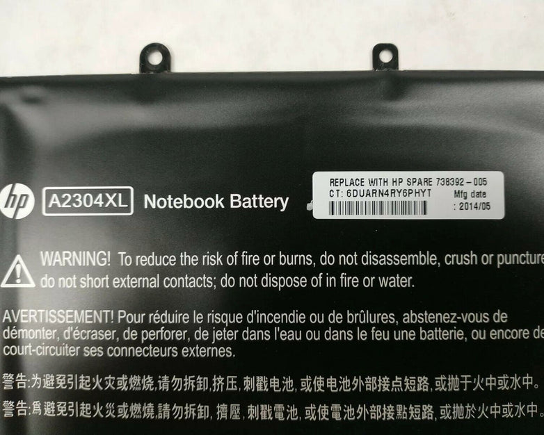 HP Chromebook 14-Q 51Wh 7.5V Laptop Battery HSTNN-LB5R 738392-005 (Lot of 2)