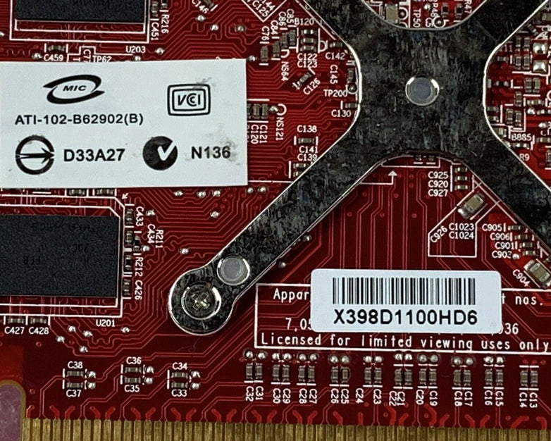 Lot of (5) Dell Y104D ATI Radeon HD 3450 256MB DDR2 Video Card PCI Express x16