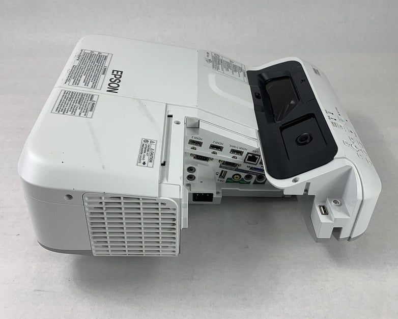 Epson H741A BrightLink 685Wi LCD Projector 2428 Lamp Hours - Missing Port Cover