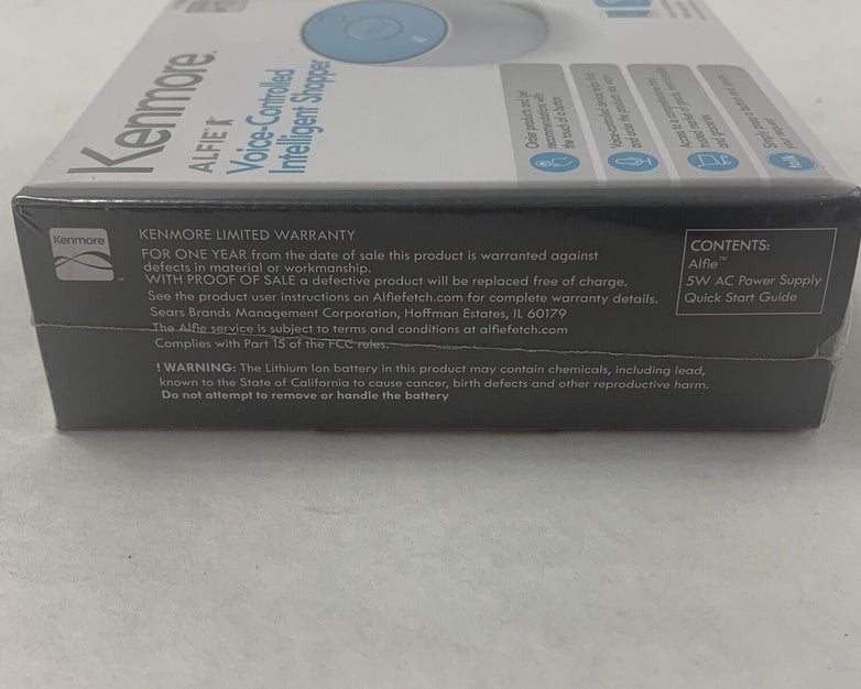 Kenmore Alfie Voice-Controlled Intelligent Shopper 11000 NIB Sealed