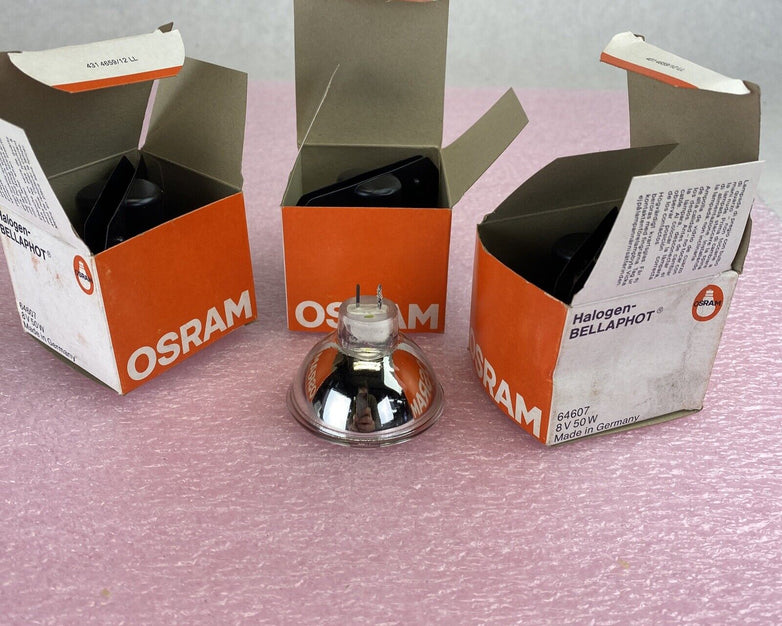 Osram microscope bulb 64607 EFM 8V50W GZ6.35 MK3 microplate reader light Lot 3