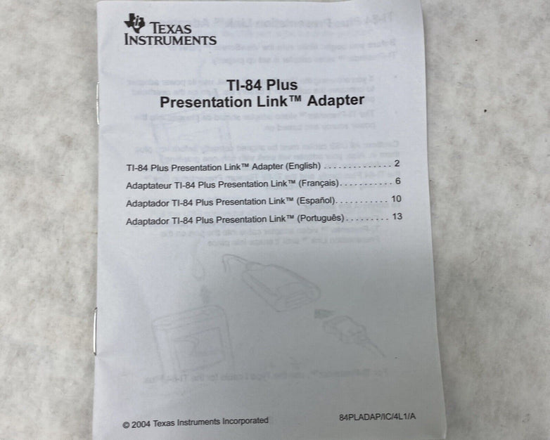 Lot of 3 Texas Instruments TI-84 Plus Presentation Link 0306A