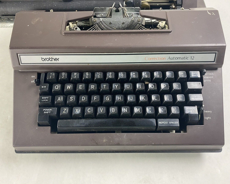 Parts and Repair Brother 3800 Correct Automatic 12 Electric Typewriter & Case