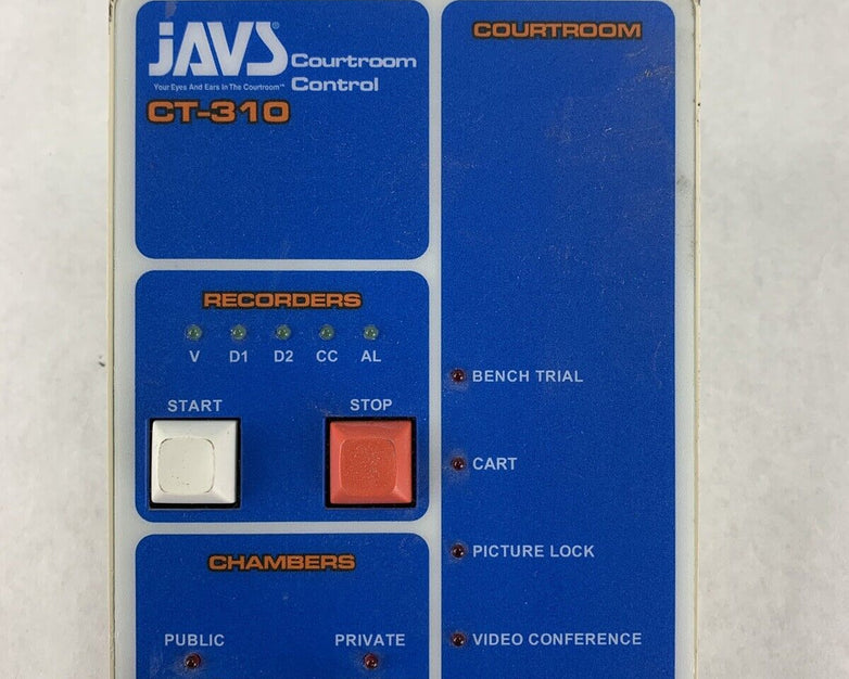 JAVS CT-310 Courtroom Control Audio Interface