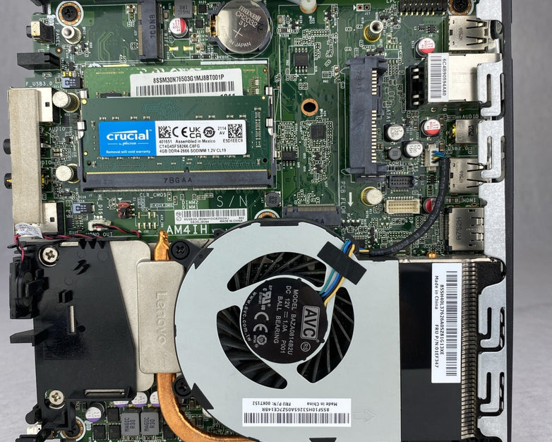 Lenovo ThinkCentre M715q AMD PRO A10-9500E 3.0GHz 8GB RAM No AC HDD OS