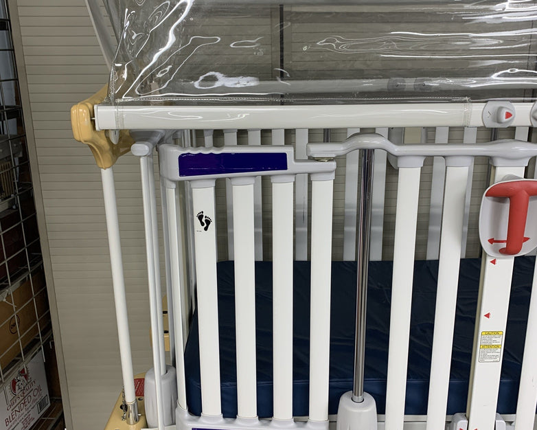 Stryker Cub FL19H Pediatric Crib with Mattress and FA64183 Retractable Top