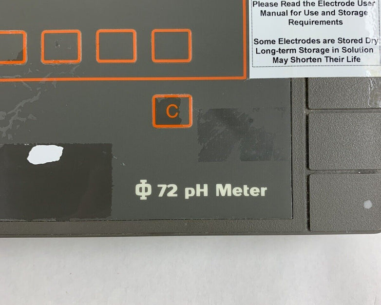 Beckman PHI 72 PH Meter 123144 12VDC 0.3 Amp