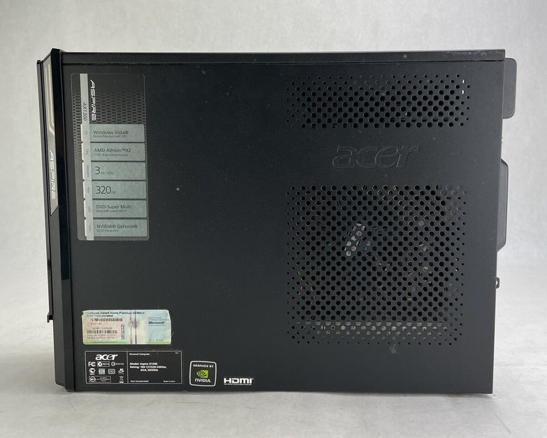 Acer Aspire X1300 AMD Athlon 7450 2.4GHz 8GB RAM No HDD No OS