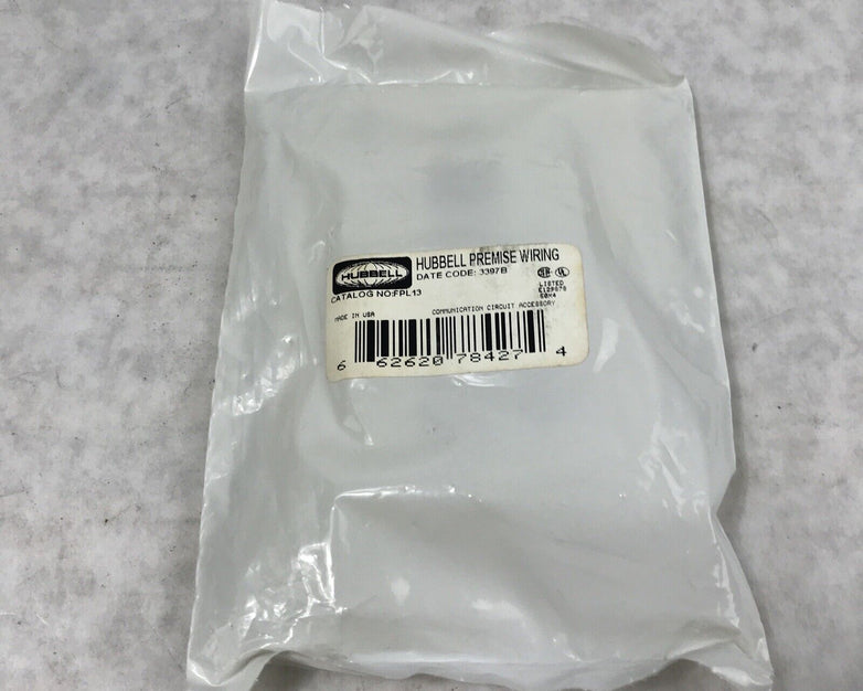 Hubbell Premise Wiring FPL12 2 Space Jack Plate Off White