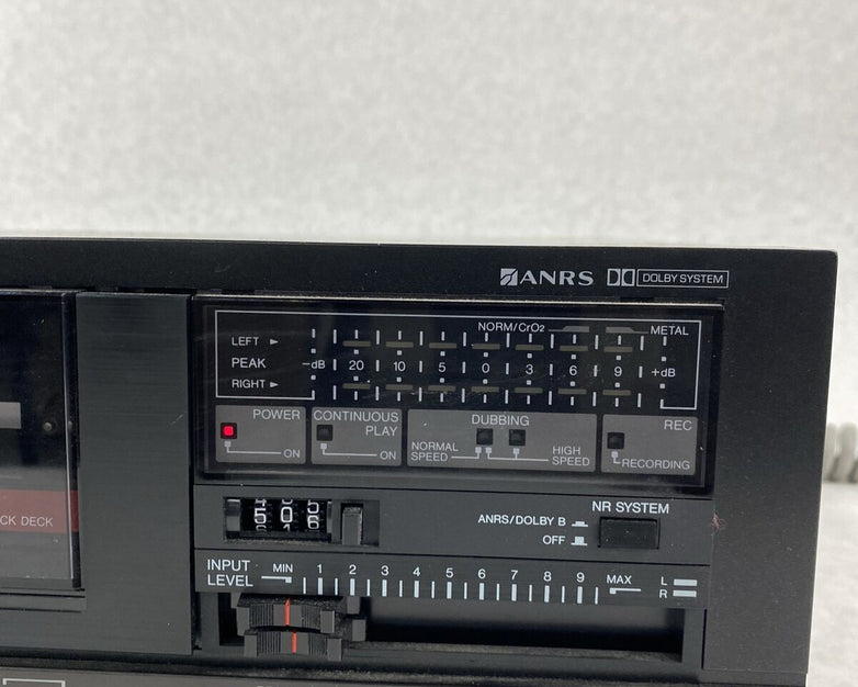 JVC KD-W55J Stereo Double Cassette Tape Deck 20W Dubbing FOR PARTS or REPAIR